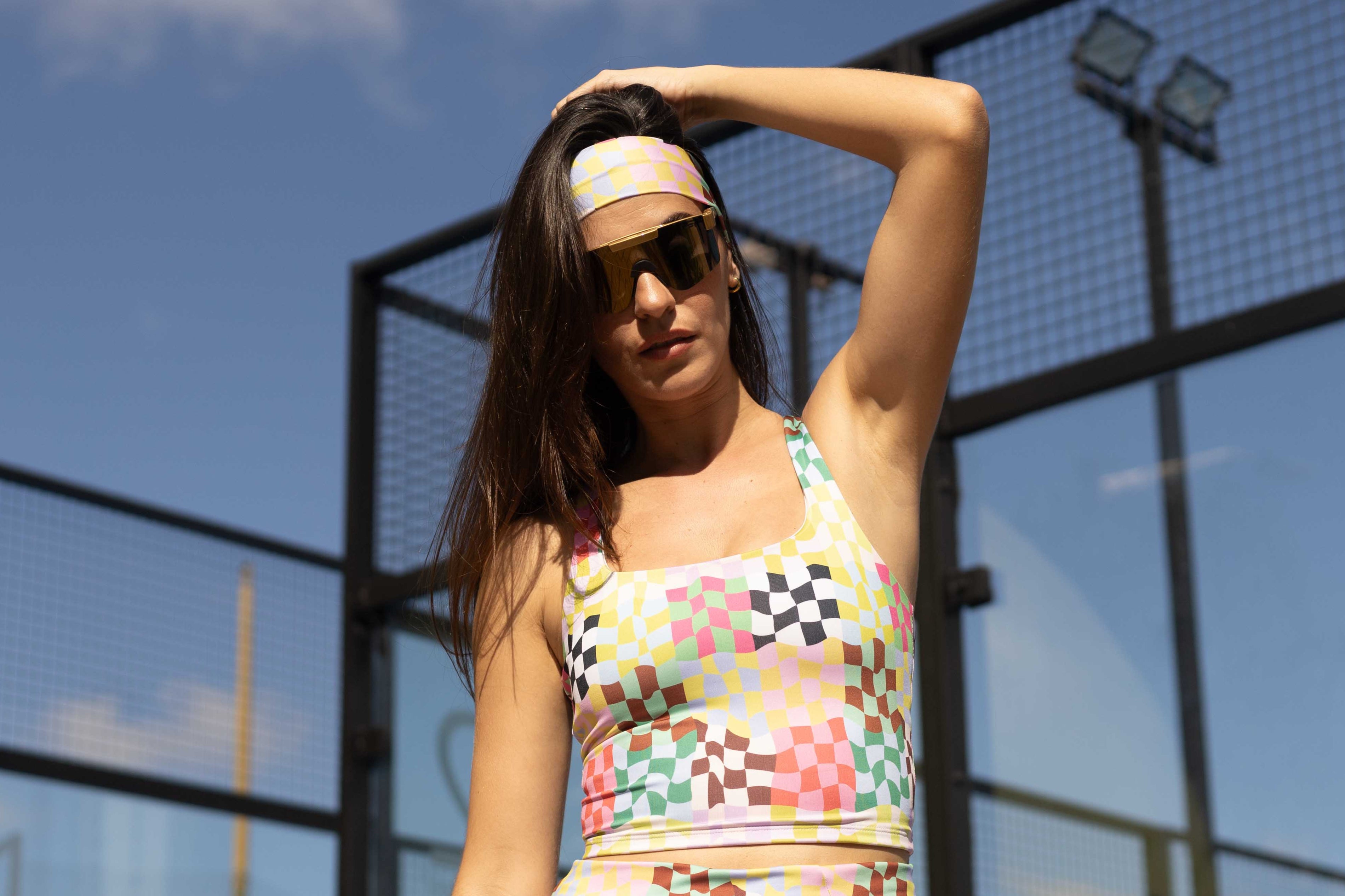 Colorful Checkered Headband