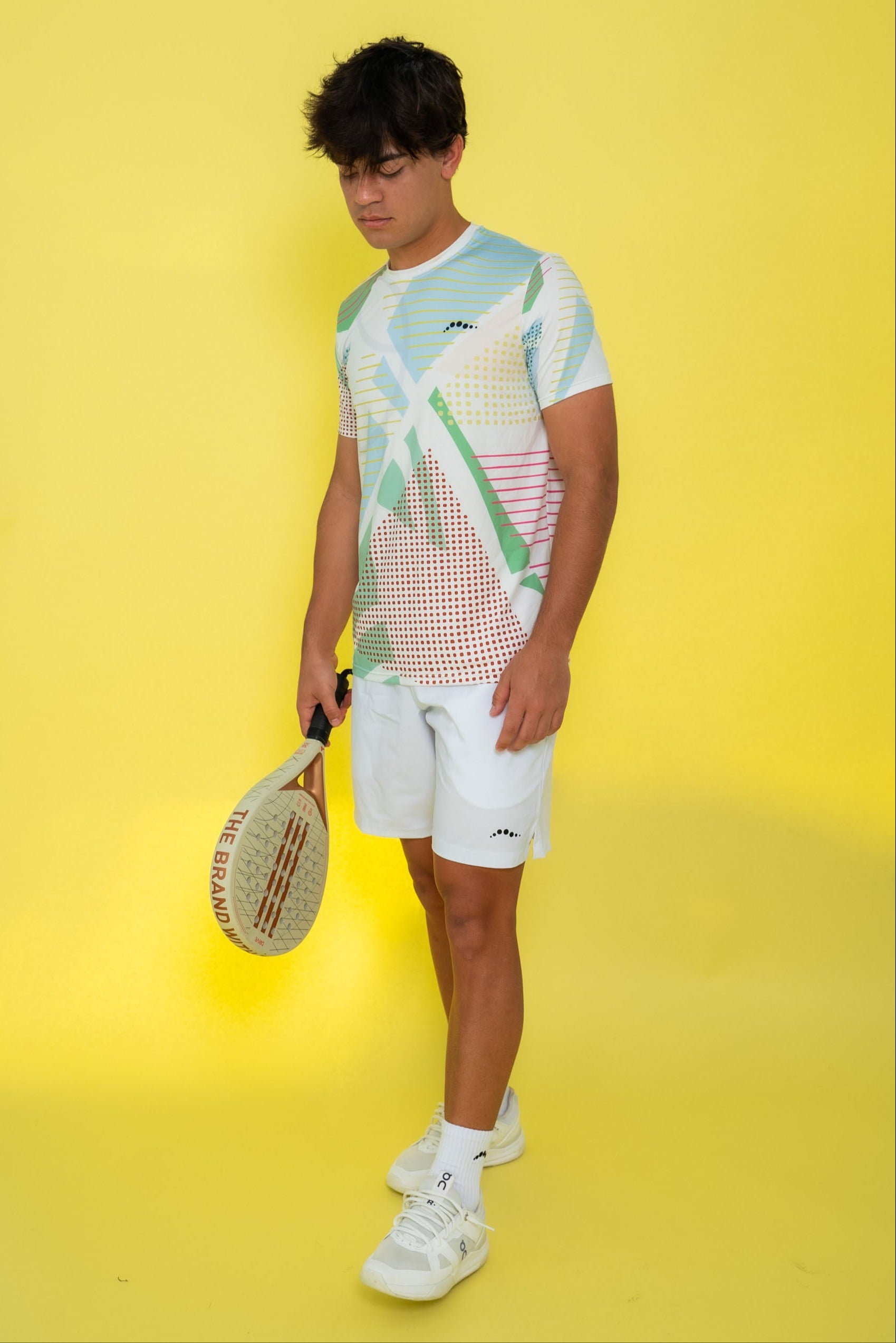 Abstract Men's Padel Shirt